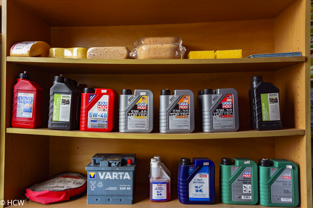 Nachfllle im Shop der Waschstrasse